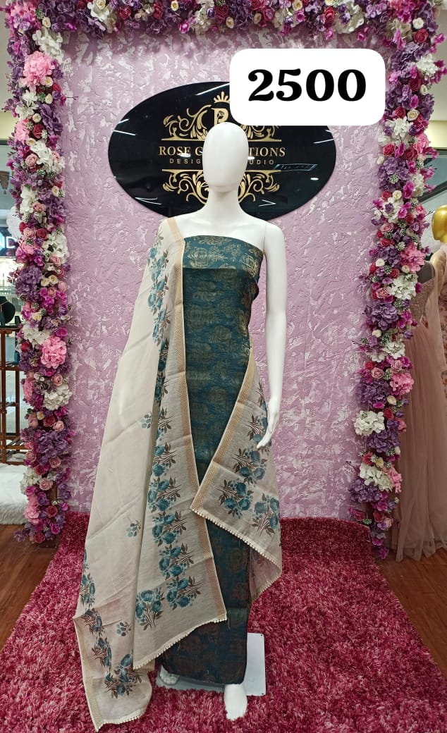 off  white and peacock green texture